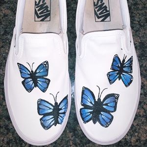 Painted White Vans